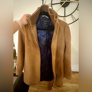 J Crew caramel pea coat. Size small. Very gently used, only worn a few times